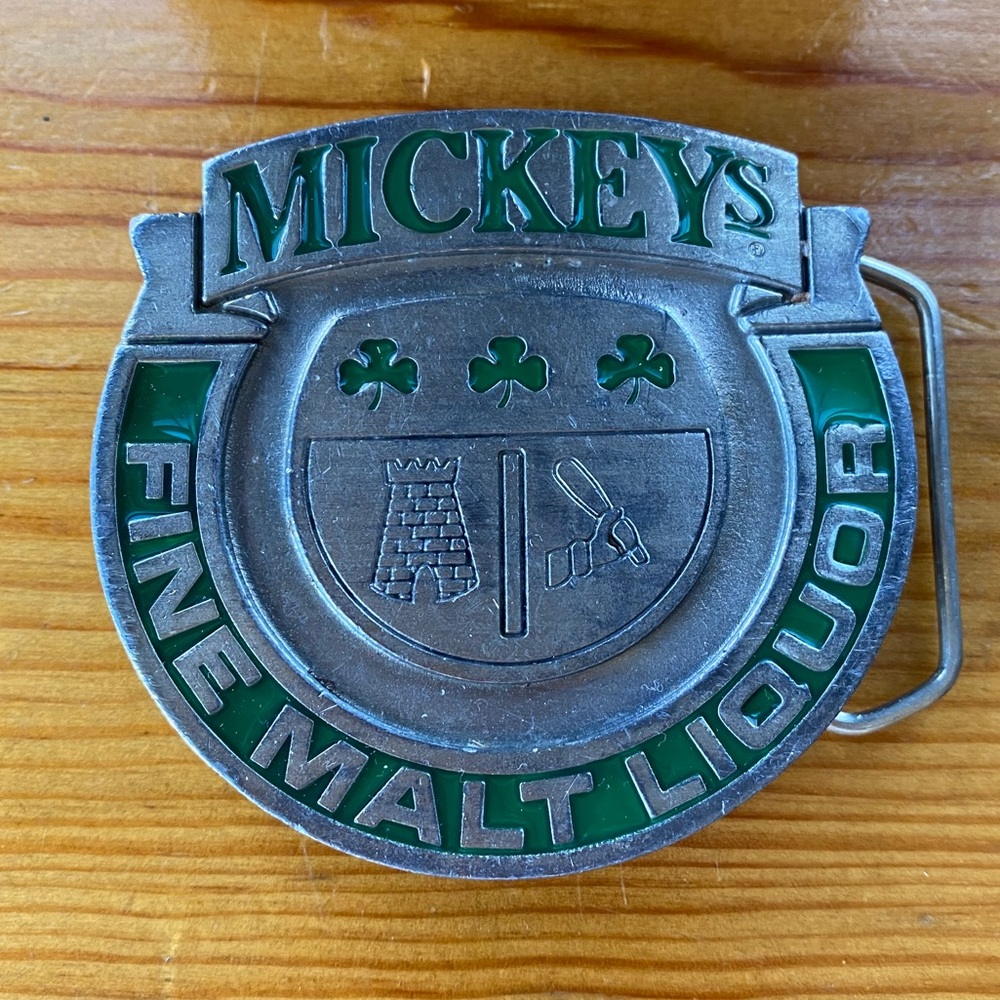 Mickey’s Malt Liquor Belt Buckle